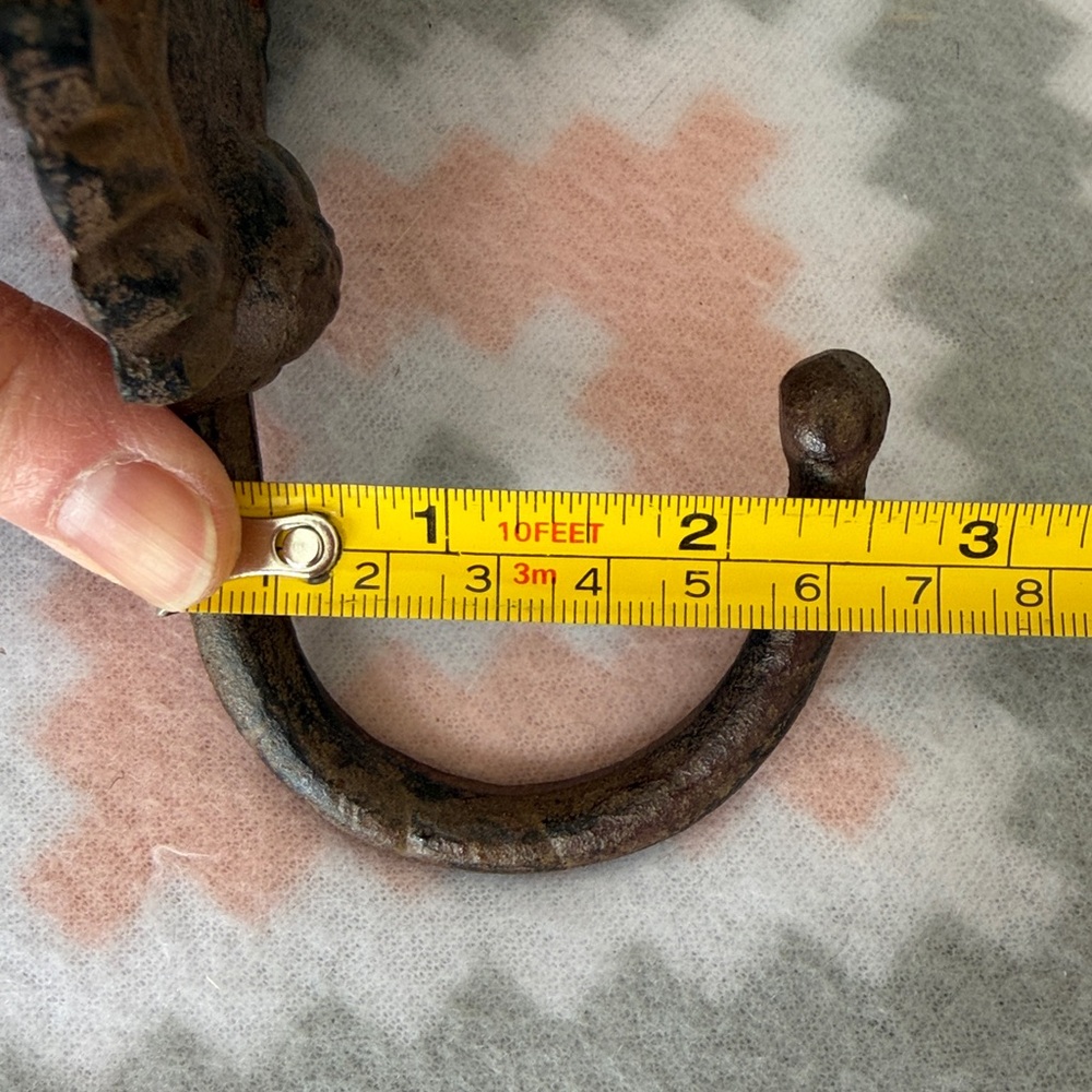 Rust Brown Cast Iron Deer Wall Hook - Rustic Home Wall Decor - Picture 6 of 6
